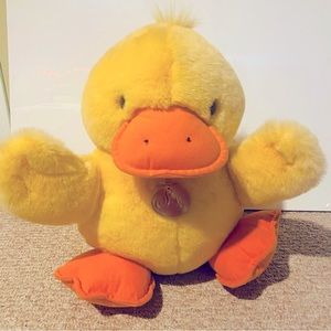 Vintage Toys R Us Duck Plush Geoffrey Soft Classics 1995 15”